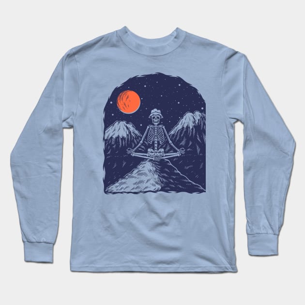 Mountain Zen Long Sleeve T-Shirt by machmigo